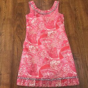 Lilly Pulitzer rhinestone trim shift Dress
